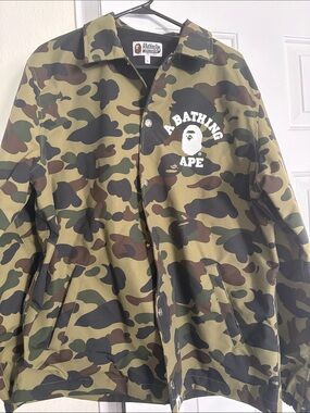 A Bathing Ape BAPE 1st Camo Coach Men’s Large Camo Jacket